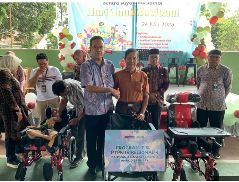 PTPN IV Regional 4 Jambi-Sumbar Sangat Peduli Disabilitas 
