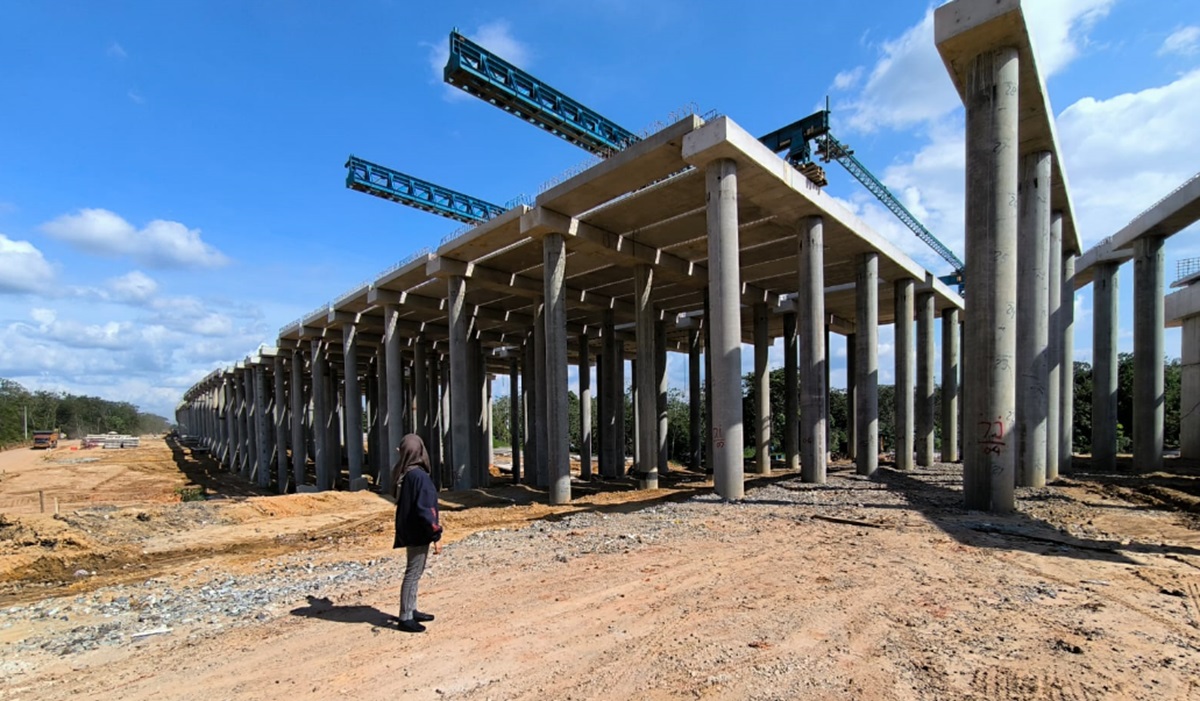 Warga Sebapo Sebut Tol Jambi di Desa Mereka Mendekat ke Atas Langit