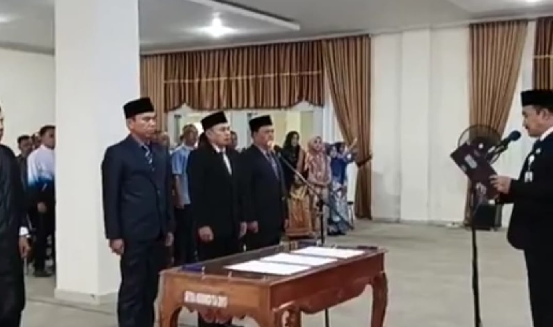 Tiga Jabatan Direktur Perumda Tirta Sakti Dilantik Pj Bupati Asraf, Ini Nama-Namanya