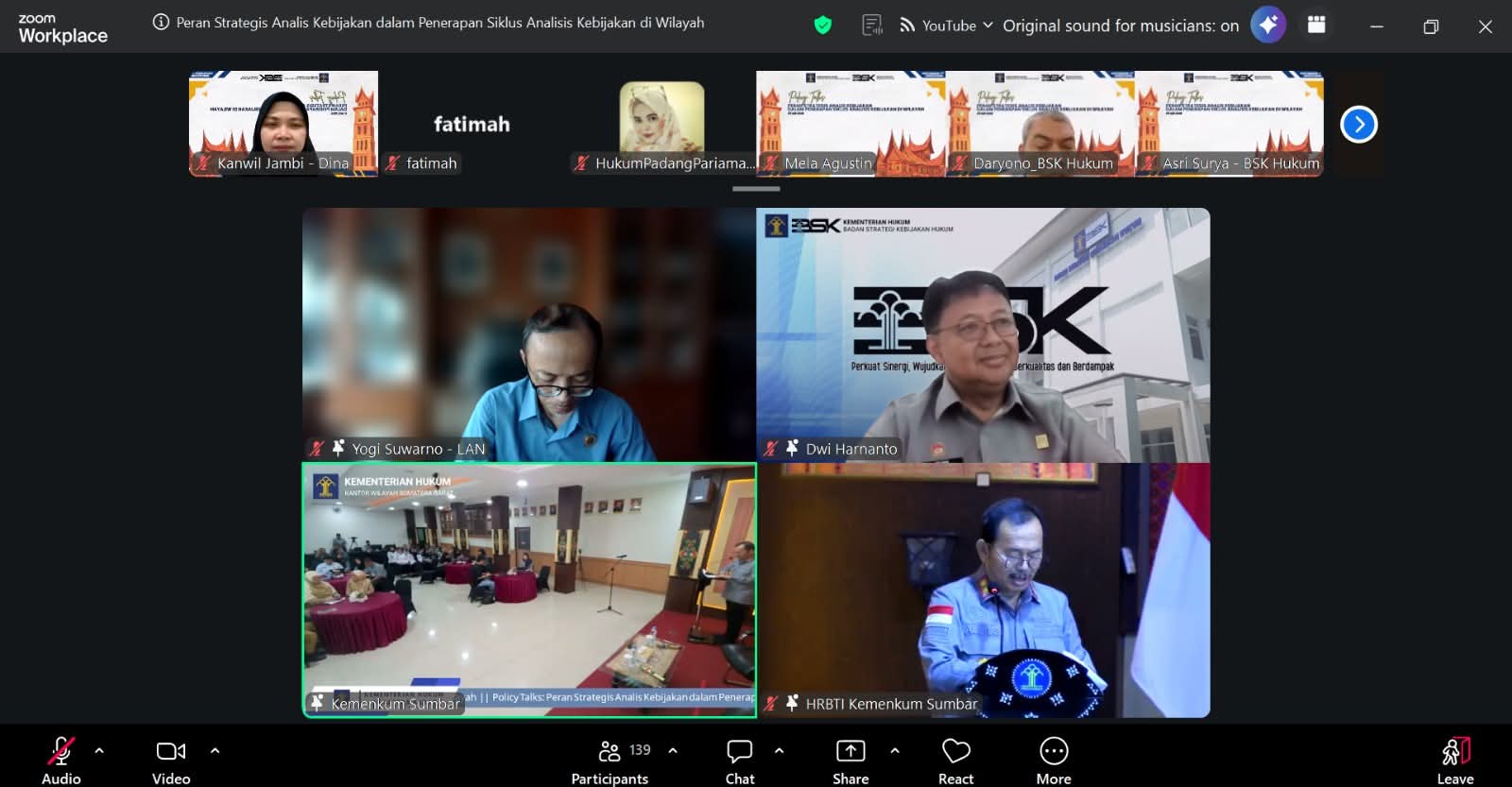 Policy Talks Nasional, Momentum Kanwil Kemenkum Jambi Perkuat SDM Kebijakan 