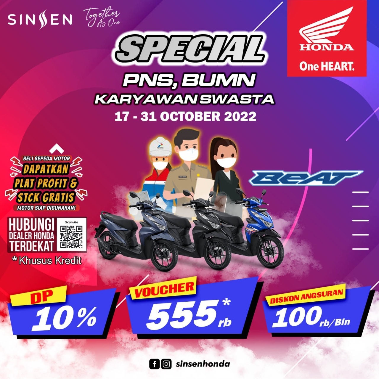 Sinsen Berikan Promo Khusus PNS, BUMN dan Karyawan Swasta 