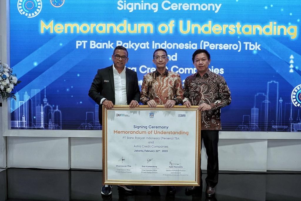 Dorong Digitalisasi Perusahaan Pembiayaan, BRI Jalin Kerja Sama dengan Astra Credit Companies Group