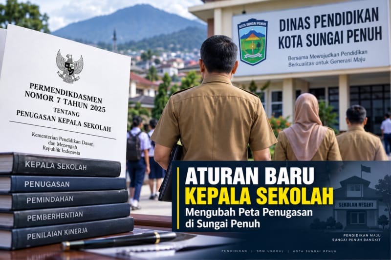 5 Kepala SMPN Sungai Penuh Dicopot, Disdik Lakukan Penataan—Ini Nama Plt Pengganti