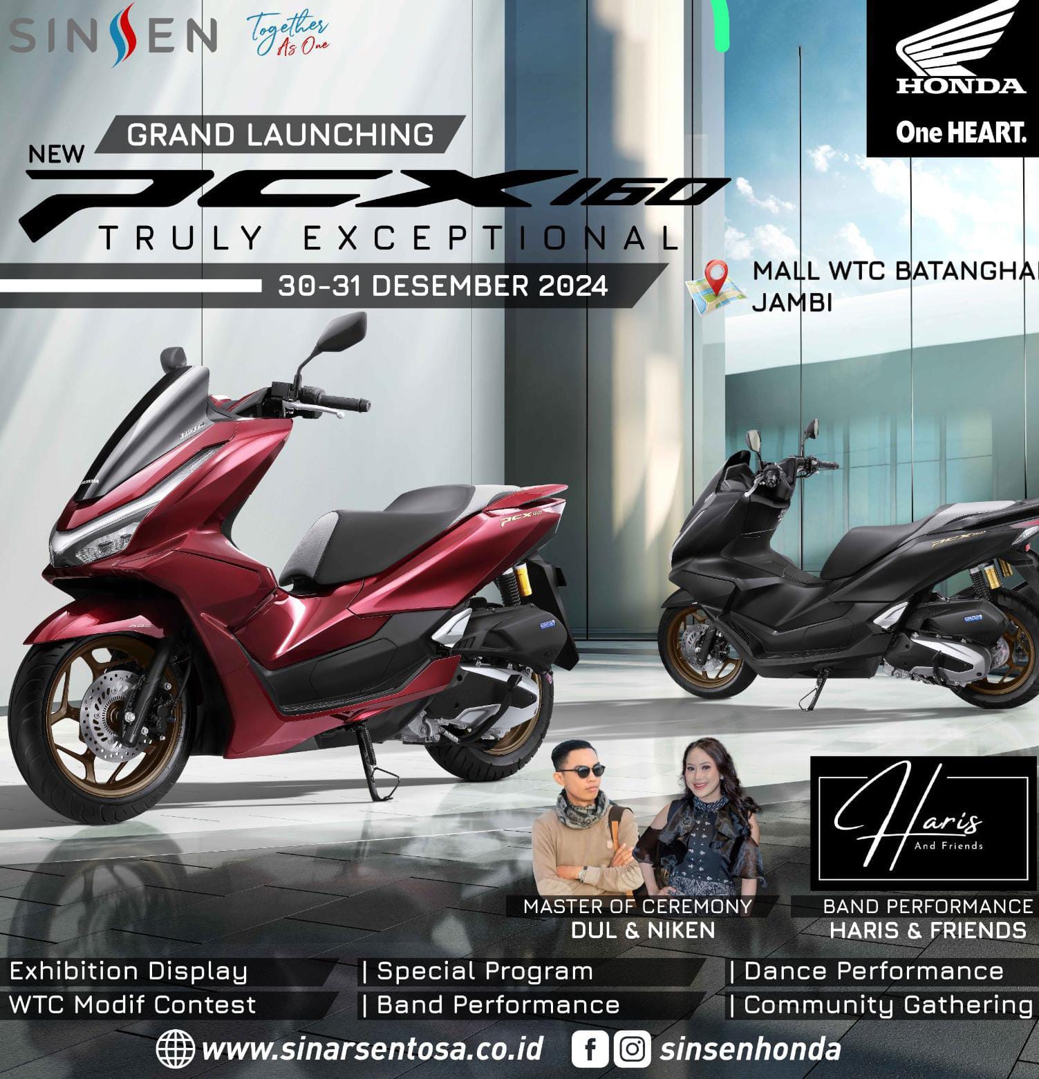 Segera Hadir, Grand Launching New Honda PCX160 Untuk Meriahkan Akhir Tahun