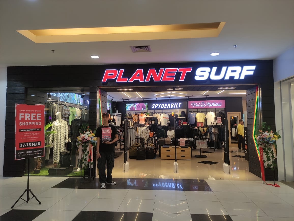 Resmi, Planet Surf Hadir di Lantai 2 Mall Jamtos