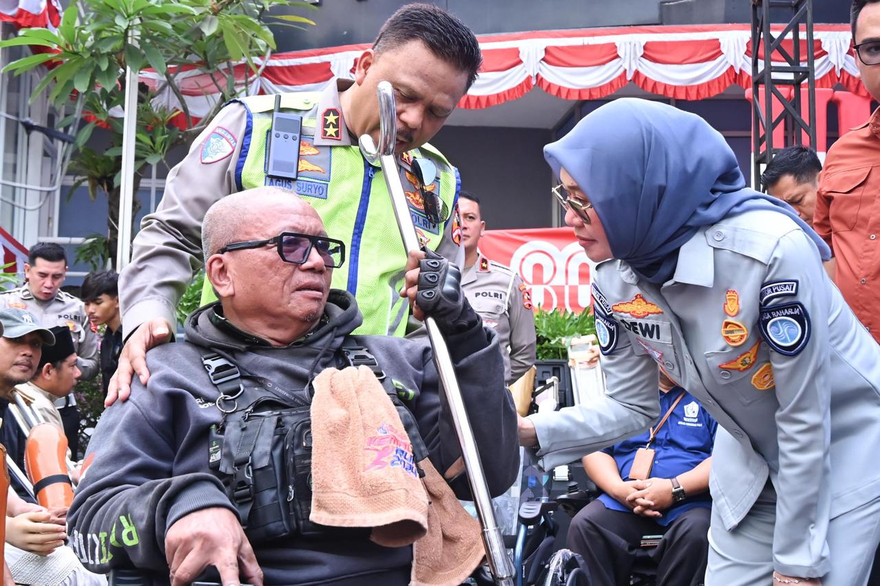 Jasa Raharja, Korlantas Polri Dorong Masyarakat Tertib Berlalu Lintas di Acara Retrospeksi Korban kecelakaan