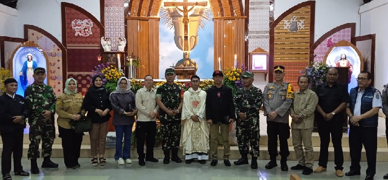 Pelaksanaan Ibadah Malam Natal 2024 di Merangin Aman dan Kondusif