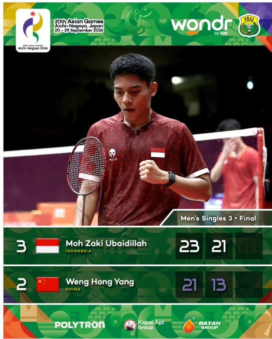 Atasi Tegang Lewat Telepon Orang Tua, Ubed Jadi Penentu Emas Beregu Putra Asian Games 2026