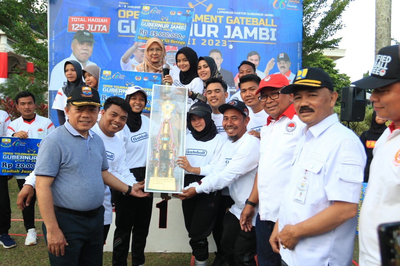 PUGC Sumbar Raih Juara Umum, Rebut Piala Bergilir Open Turnament Gateball Gubernur Jambi Cup II 2023