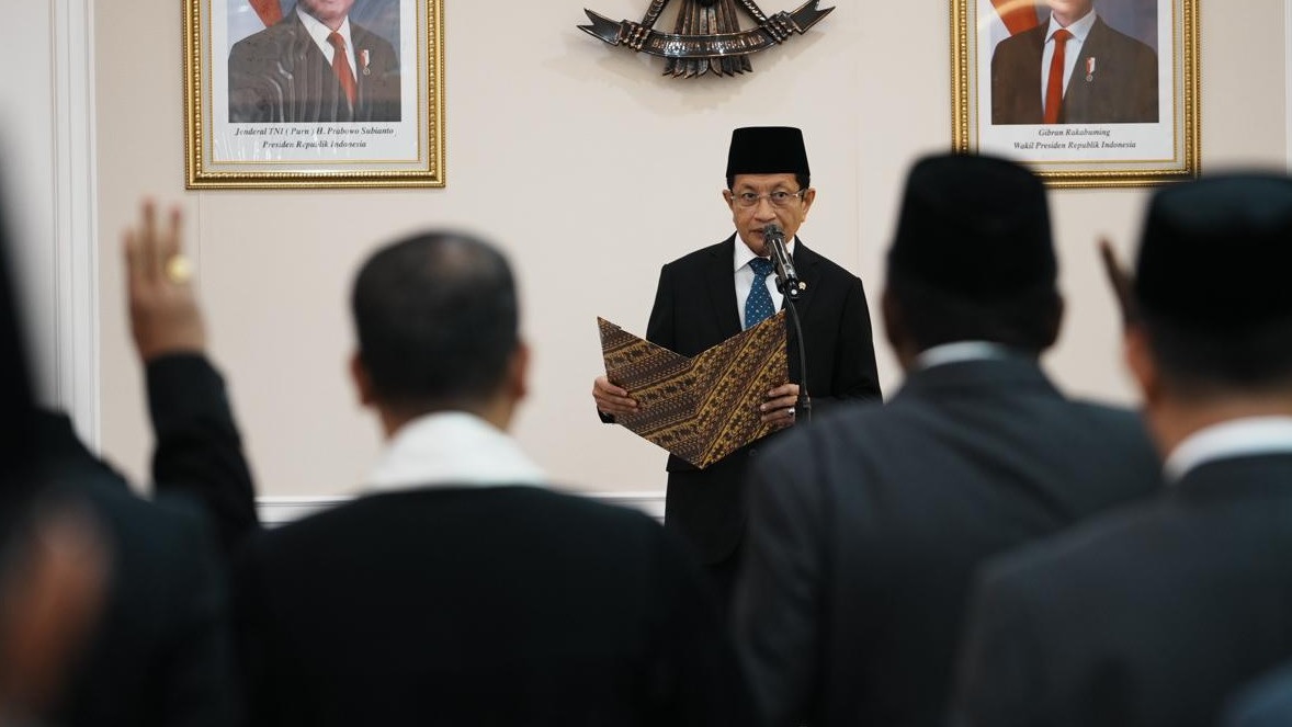 Menteri Agama Lantik 21 Pejabat Kemenag, Berikut Nama-Namanya