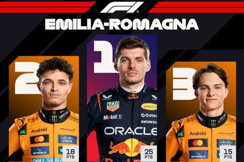 Verstappen Sabet Gelar di Emilia Romagna, Piastri Gagal Samai Rekor Senna
