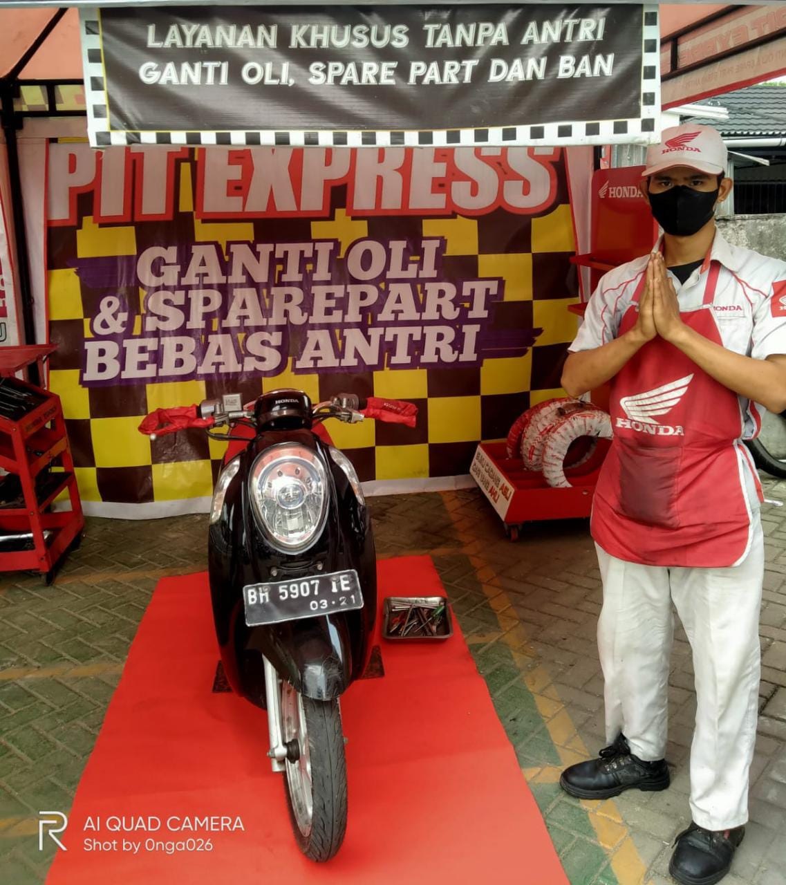 Servis Motor Hanya 5 Menit, Sinsen Berikan Layanan Pit Express 