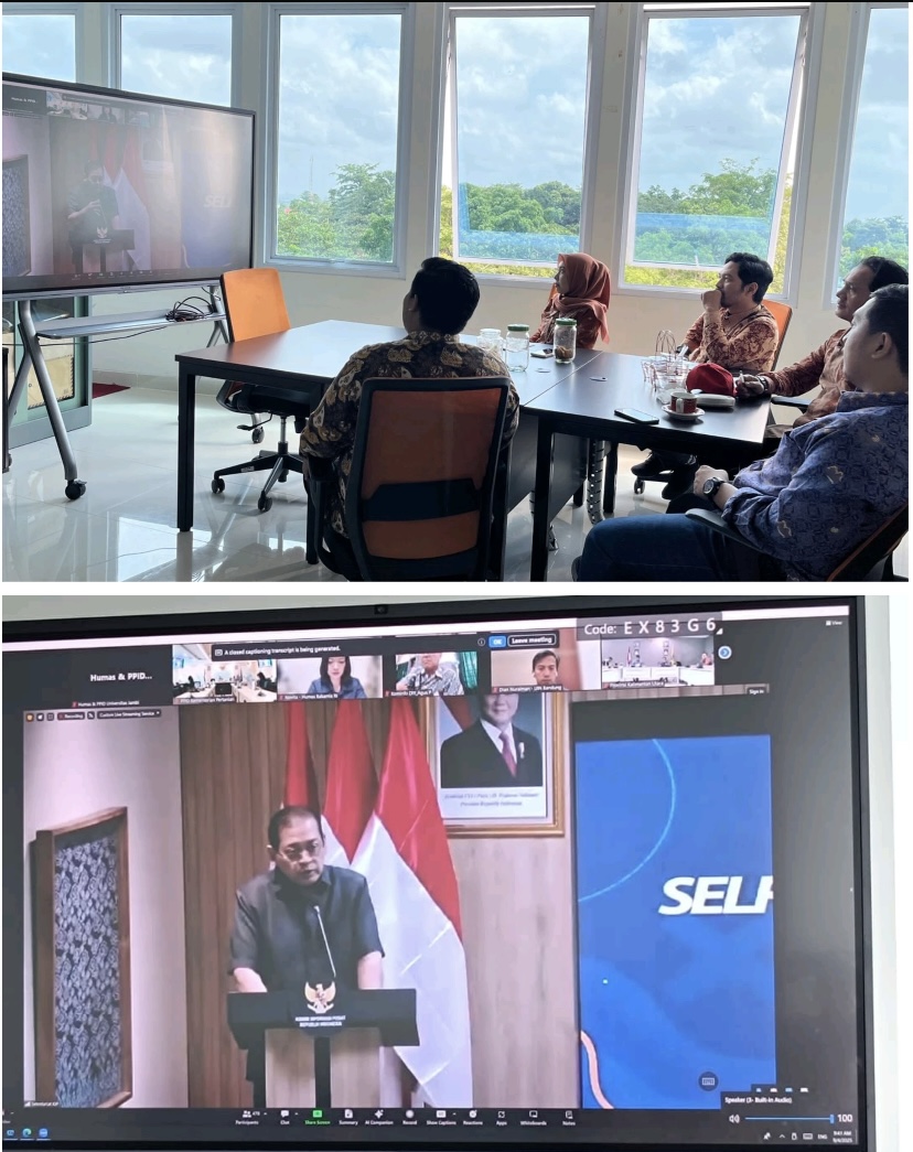 PPID UNJA Hadiri Sosialisasi Pengisian SAQ Monev KIP 2025