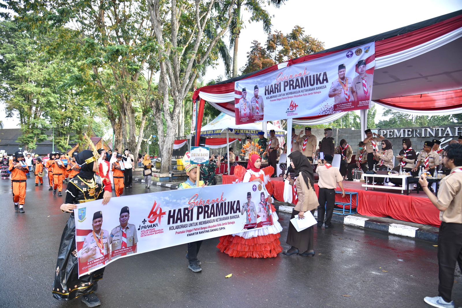 Dari Karnaval Kostum 3R, Gerak Jalan Indah, hingga Bazar Siaga, Semarakkan Hari Pramuka di Kota Jambi
