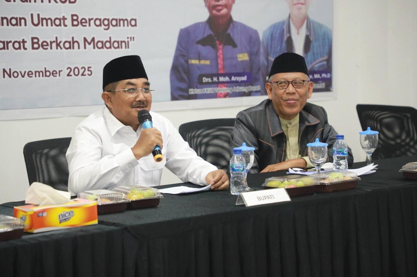 Bupati Anwar Sadat Buka Rakor FKUB Tanjab Barat Dorong Penguatan Kerukunan Umat Beragama