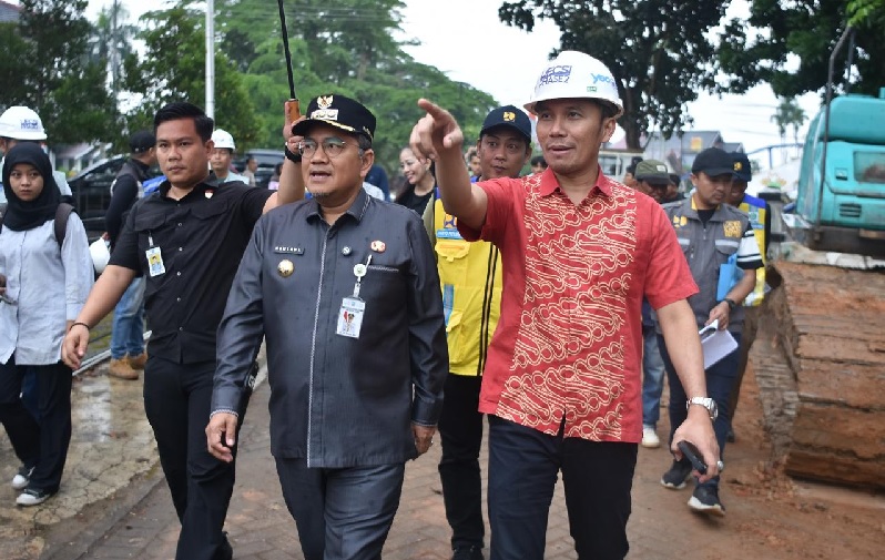 Cek Proyek Banjir, Wali Kota Maulana Diapresiasi Komisi V DPR RI: Komunikatif dan Proaktif Bangun Sinergi