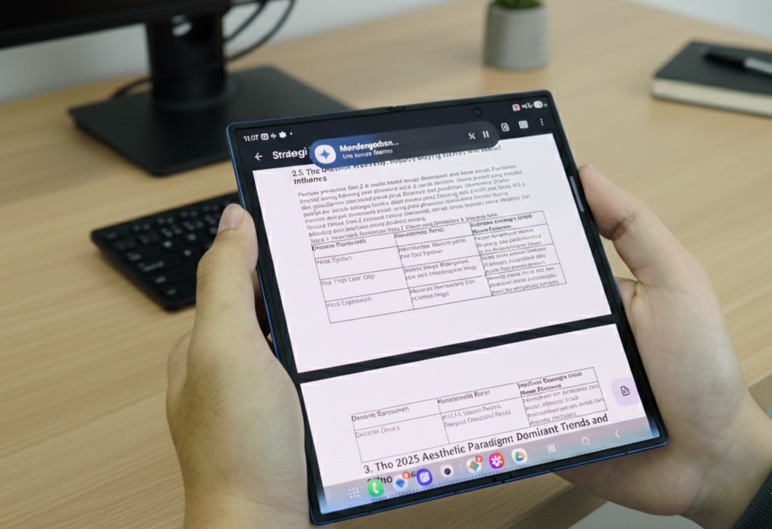 Gemini AI di Galaxy Z Fold7: Multitasking, Riset Instan, dan Visualisasi Ide di Satu Perangkat