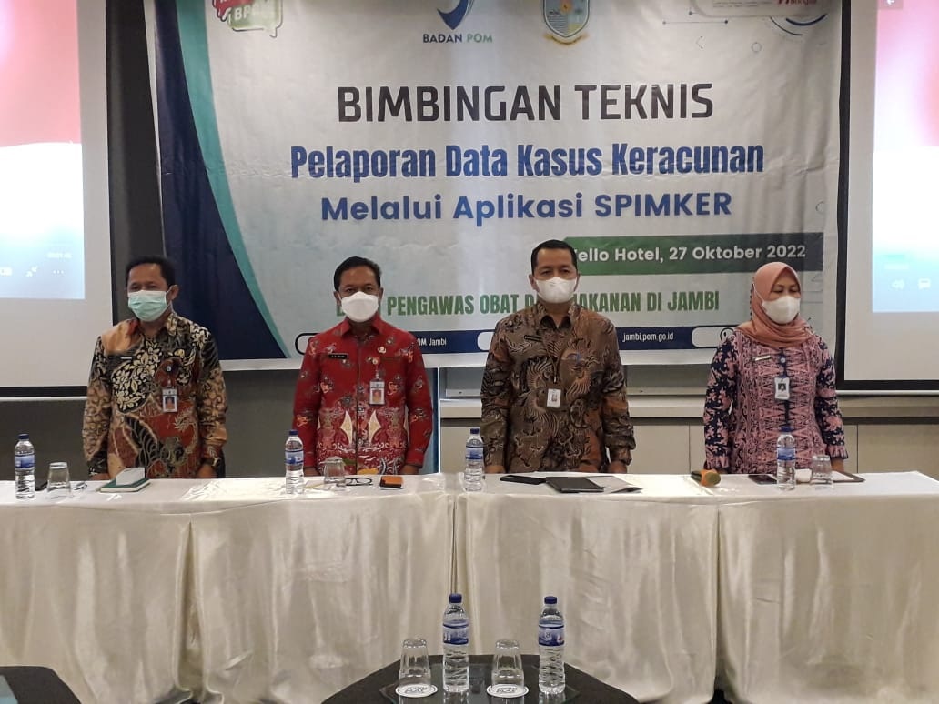 Balai POM  Jambi Laksanakan Bimtek Pelaporan Data Kasus Keracunan