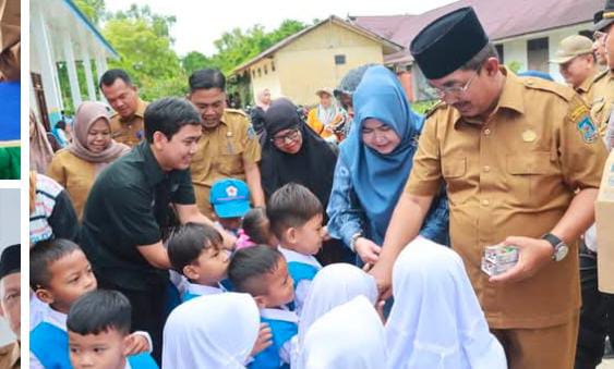 Bupati Tanjab Barat didampingi Ketua TP PKK Salurkan Bantuan Sosial Bagi Lansia, Disabilitas, dan Masyarakat