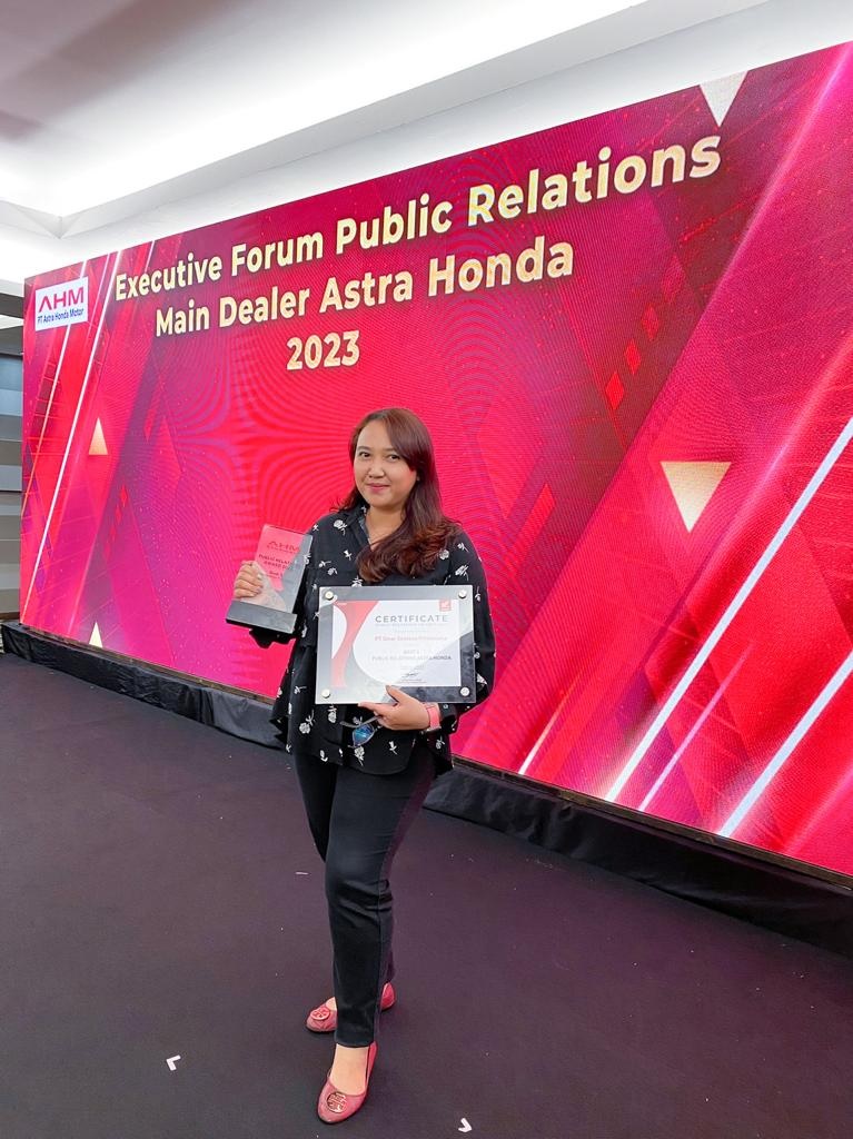 Sinsen Sabet Penghargaan Best Public Relations Astra Honda
