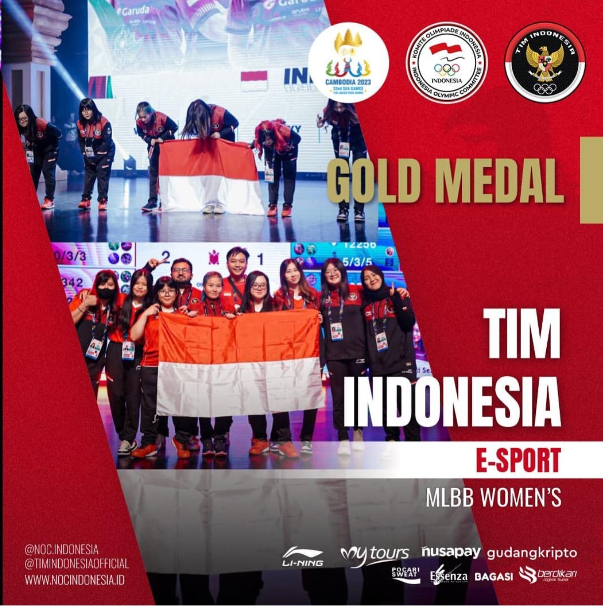 Tim MLLB Putri Sabet Emas di SEA Games 2023