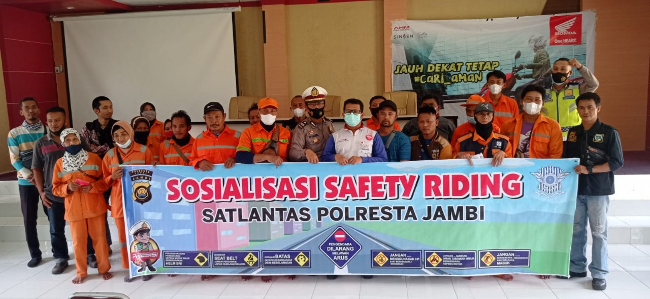 Sinsen dan Satlantas Polresta Jambi Sasar Petugas DLH 