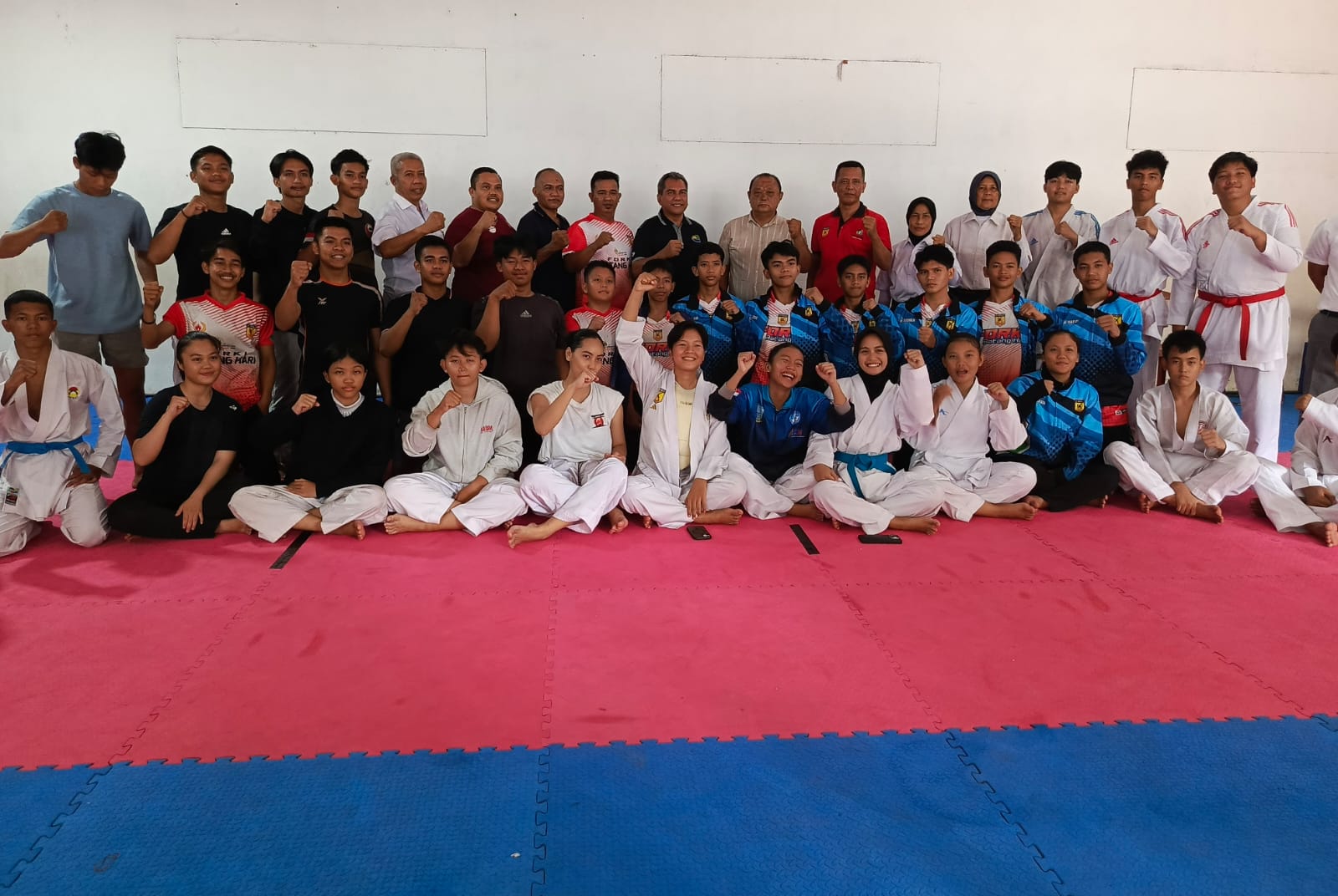 Evaluasi Persiapan Keberangkatan Atlit ke Kejurnas, FORKI Provinsi Jambi Gelar Simulasi Pertandingan Pelatda