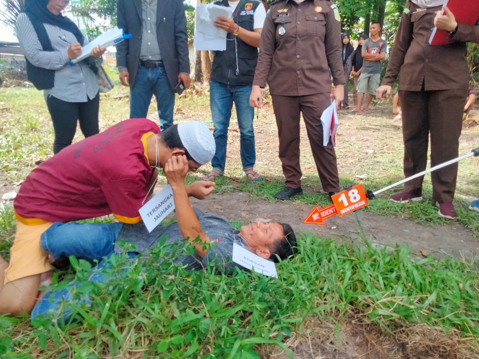 Rekonstruksi Pembunuhan di Lorong Kapak, Sebanyak 24 Adegan Diperagakan 