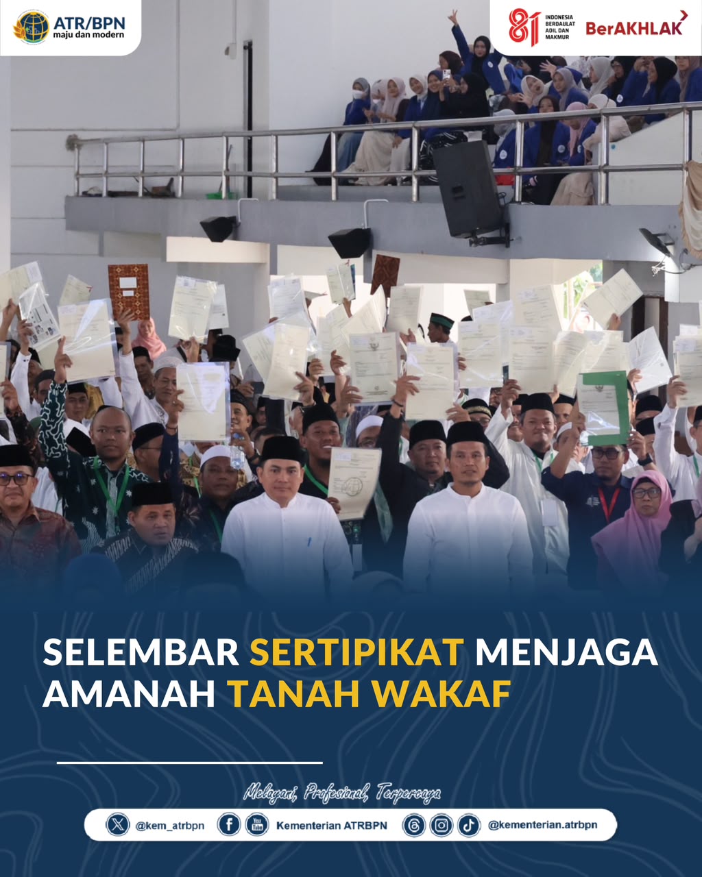 Selembar Sertipikat Menjaga Amanah Tanah Wakaf
