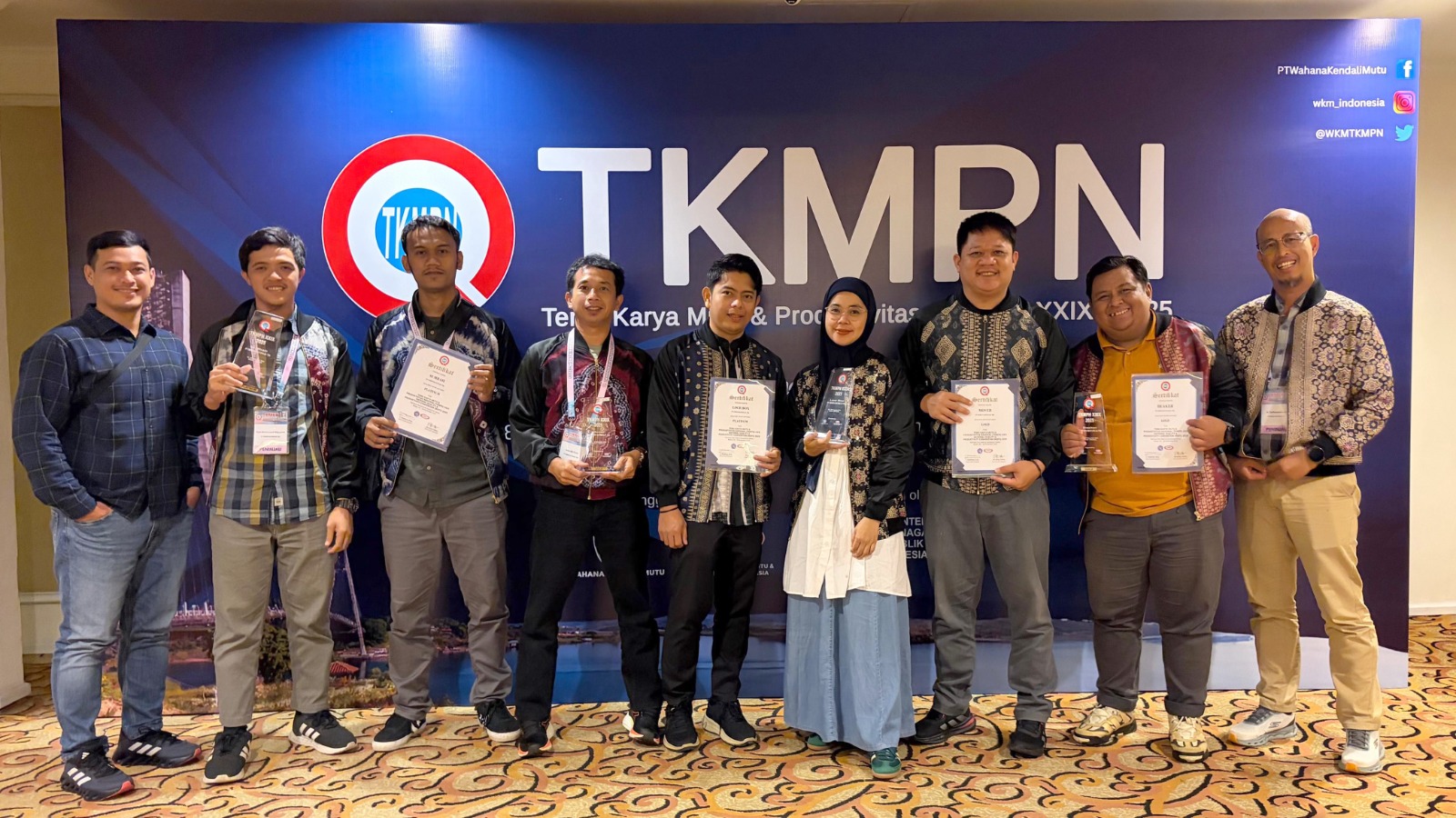 Semen Baturaja Raih 5 Penghargaan Ajang TKMPN XXIX–2025, Kukuhkan Komitmen Inovasi & Peningkatan Produktivitas