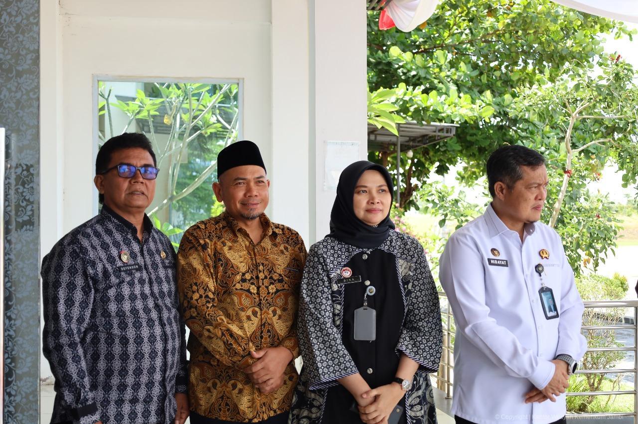 Kadiv P3H Kanwil Kemenkum Jambi Sambut Kedatangan Rombongan Komisi XIII DPR RI