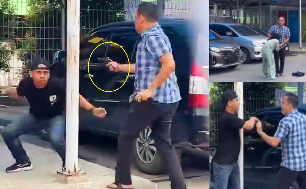 Viral Polisi Tujah dan Todong Pistol ke Debt Collector Saat Ditagih Utang, Ujungnya Menyerahkan Diri
