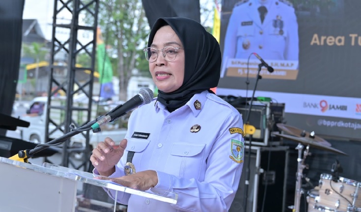 Pj Walikota Jambi Membuka Launching dan Penyerahan SPPT PBB