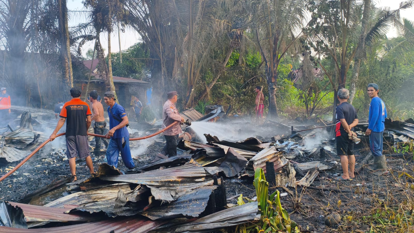 Delapan Rumah di Lagan Tengah Ludes Dilalap Api, Warga Mengungsi