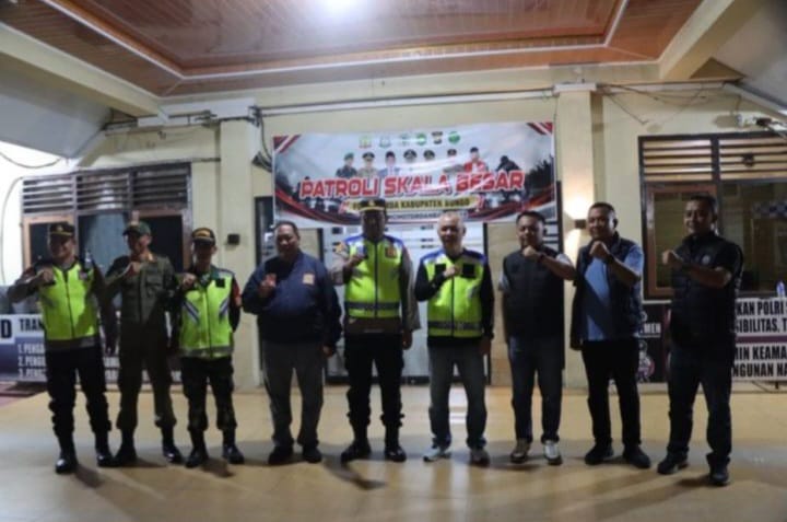 Forkopimda Bungo Patroli Skala Besar Cegah Geng Motor