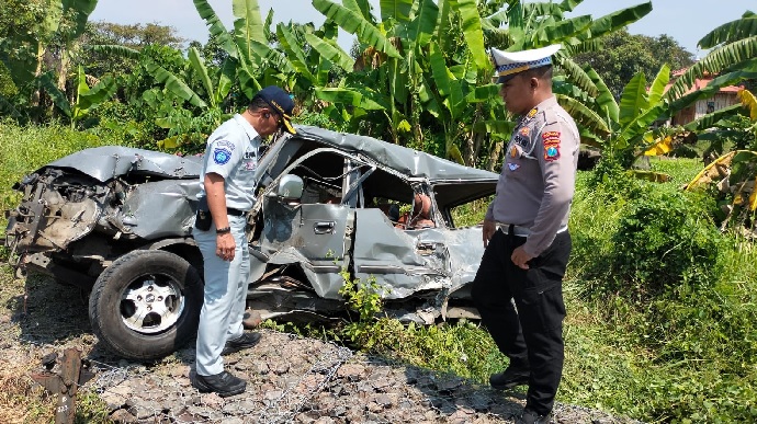 Jasa Raharja Jamin Seluruh Korban Kecelakaan Minibus yang Tertabrak Kereta Api Pandalungan di Pasuruan