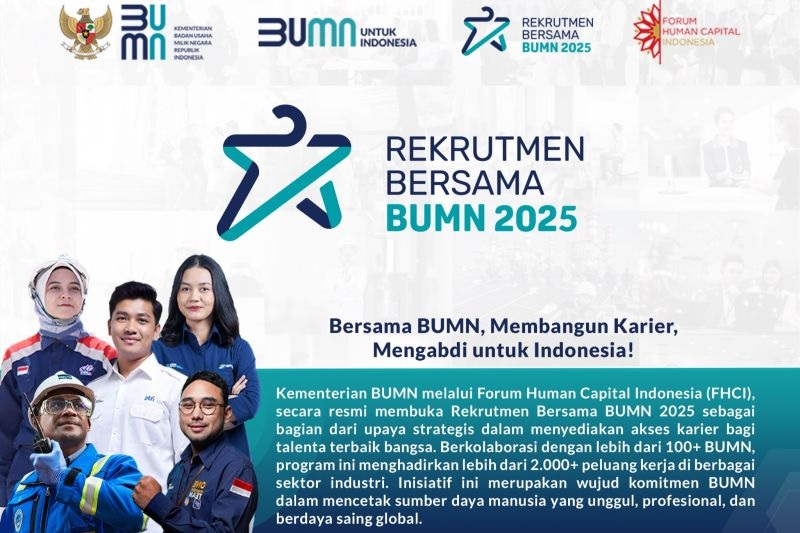 Besok Rekrutmen Bersama BUMN 2025 Dibuka