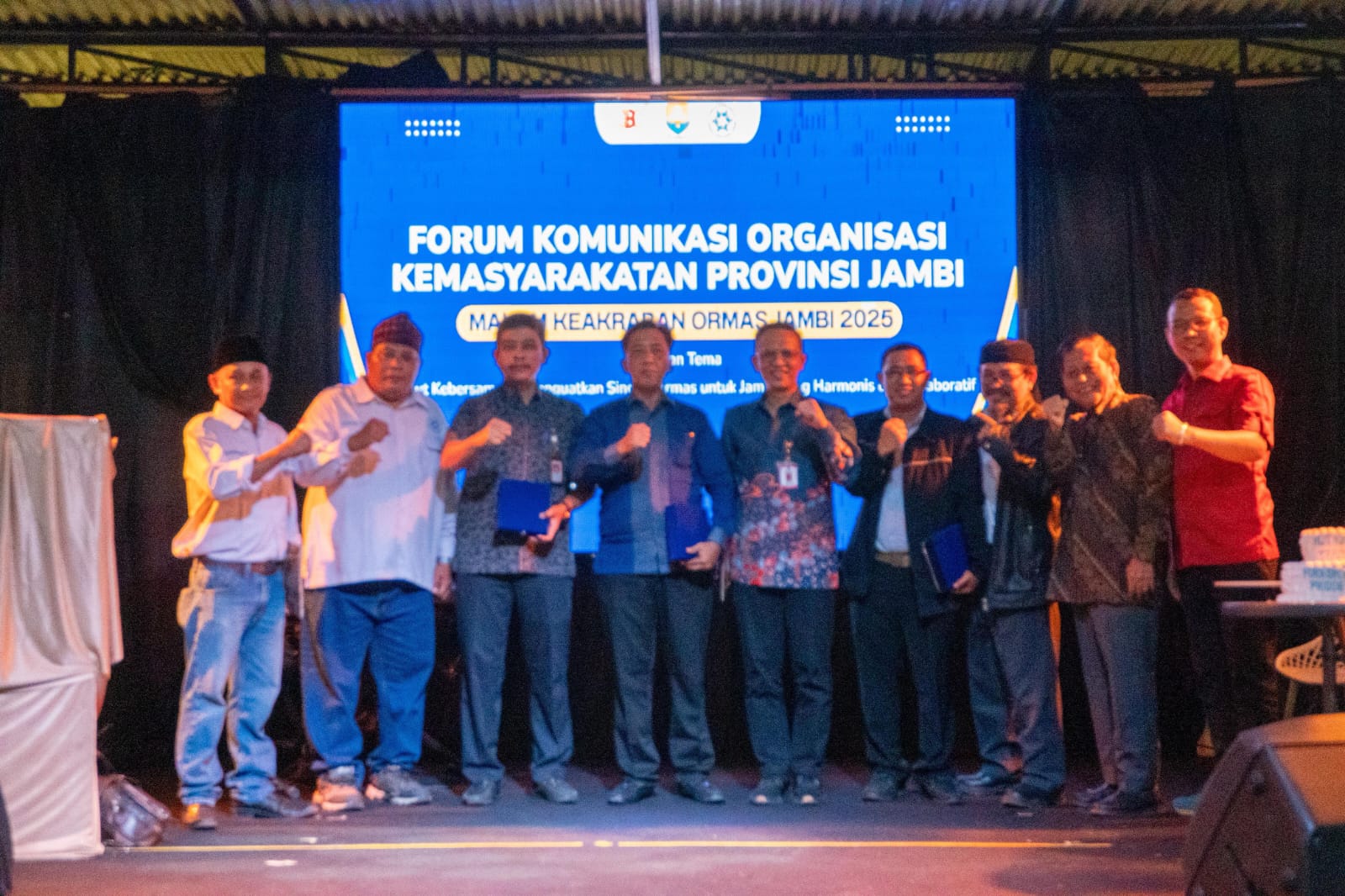 Hangat dan Kompak! Ratusan Ormas Jambi Merajut Sinergi Lewat Malam Keakraban 2025