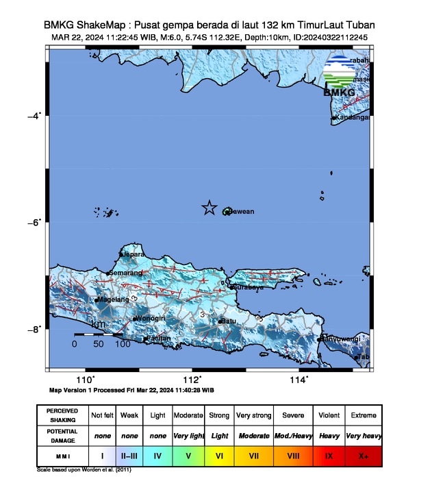  BREAKING NEWS: Gempa Magnitudo 6 Terjadi di Jawa Timur, Ini Lokasinya