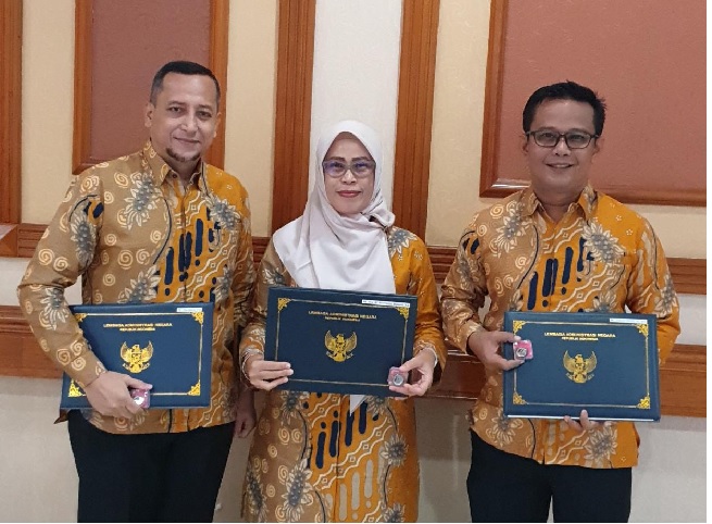 Jadi Pemimpin Perubahan, Tiga ASN Pemkot Jambi di Wisuda Lembaga Administrasi Negara RI