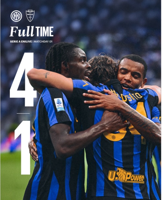 Laga Pembuka Serie A, Inter Milan Bantai Monza 4-1 