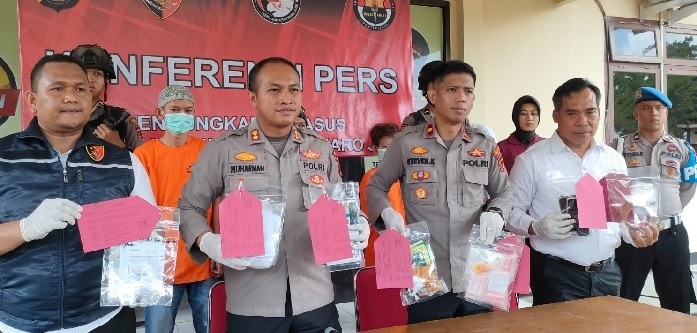 Polres Muaro Jambi Ringkus Tiga Pengedar Sabu Jaringan Lapas 