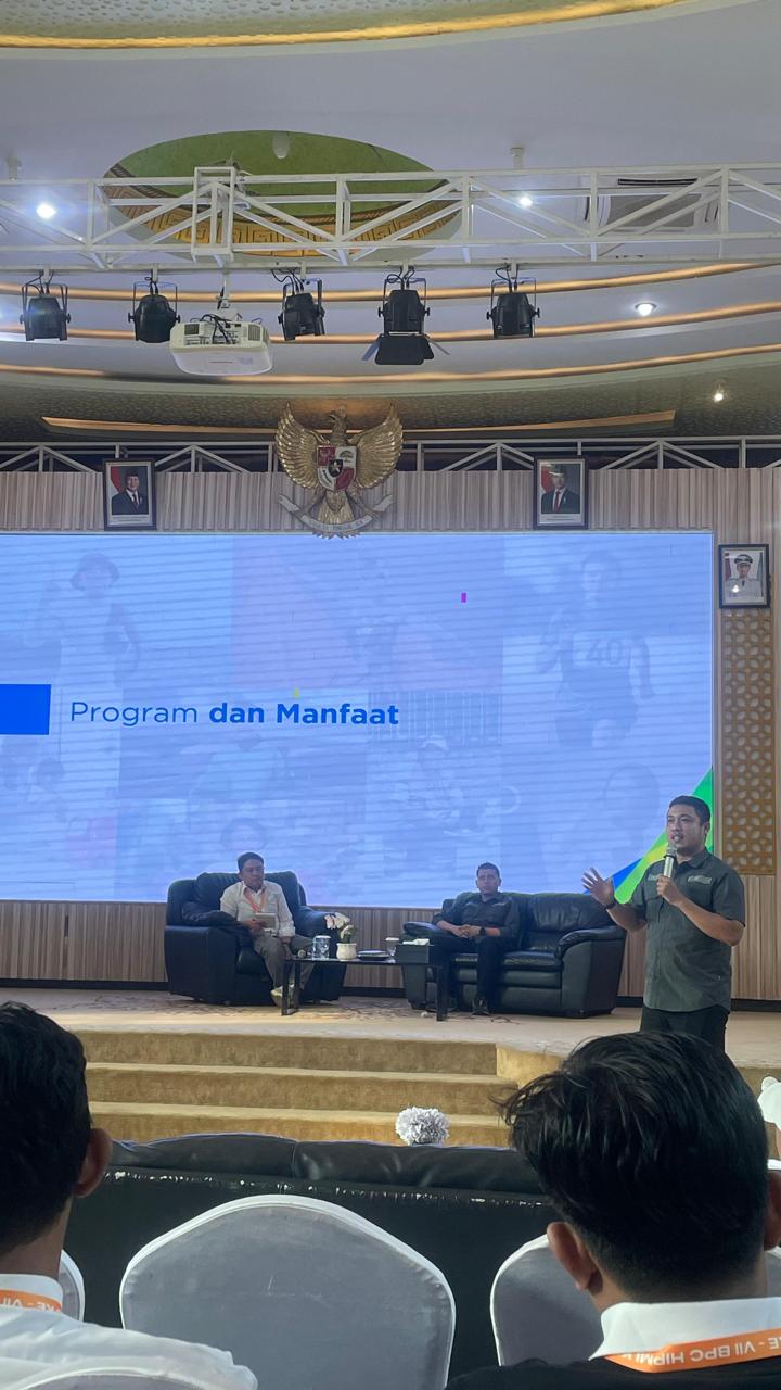 BPJS Ketenagakerjaan Sosialisasikan Program di Diklatcab VII BPC HIPMI Kota Jambi