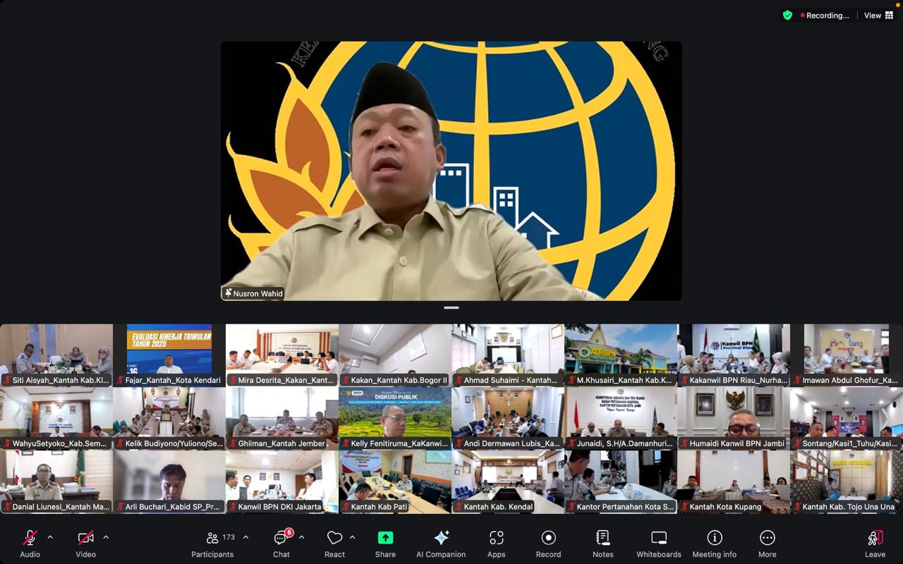 Monev Layanan Pertanahan, Menteri NusronIngin Kepastian Layanan Bisa Dirasakan Masyarakat