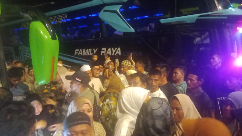 Jemaah Haji Merangin Kloter 20 Tiba di Bangko