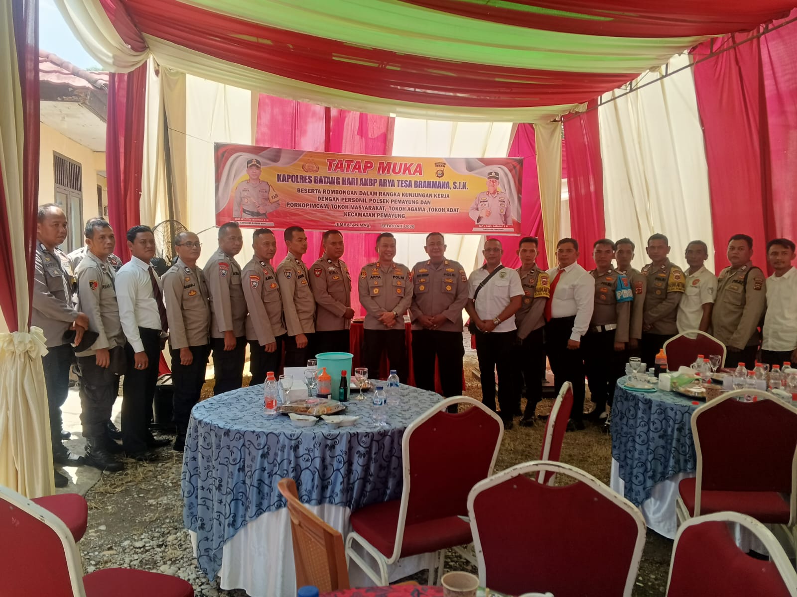 Polsek Pemayung Jadi Polsek Pertama yang Dikunjungi Kapolres Batang Hari 