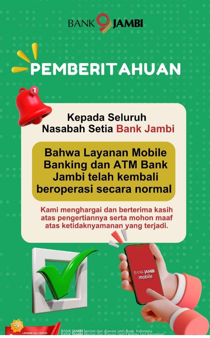 Respon Cepat Bank Jambi Menangani Gangguan Mobile Banking dan Mesin ATM