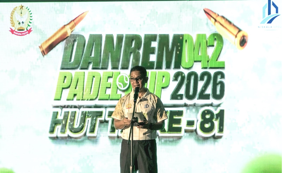 Pecah Rekor! 189 Pasangan Meriahkan Danrem 042/Gapu Padel Cup 2026