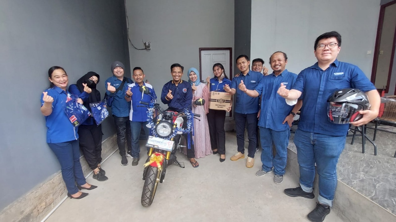 Hari Pelanggan Nasional 2022, Yamaha Jambi Beri Kejutan ke Konsumennya