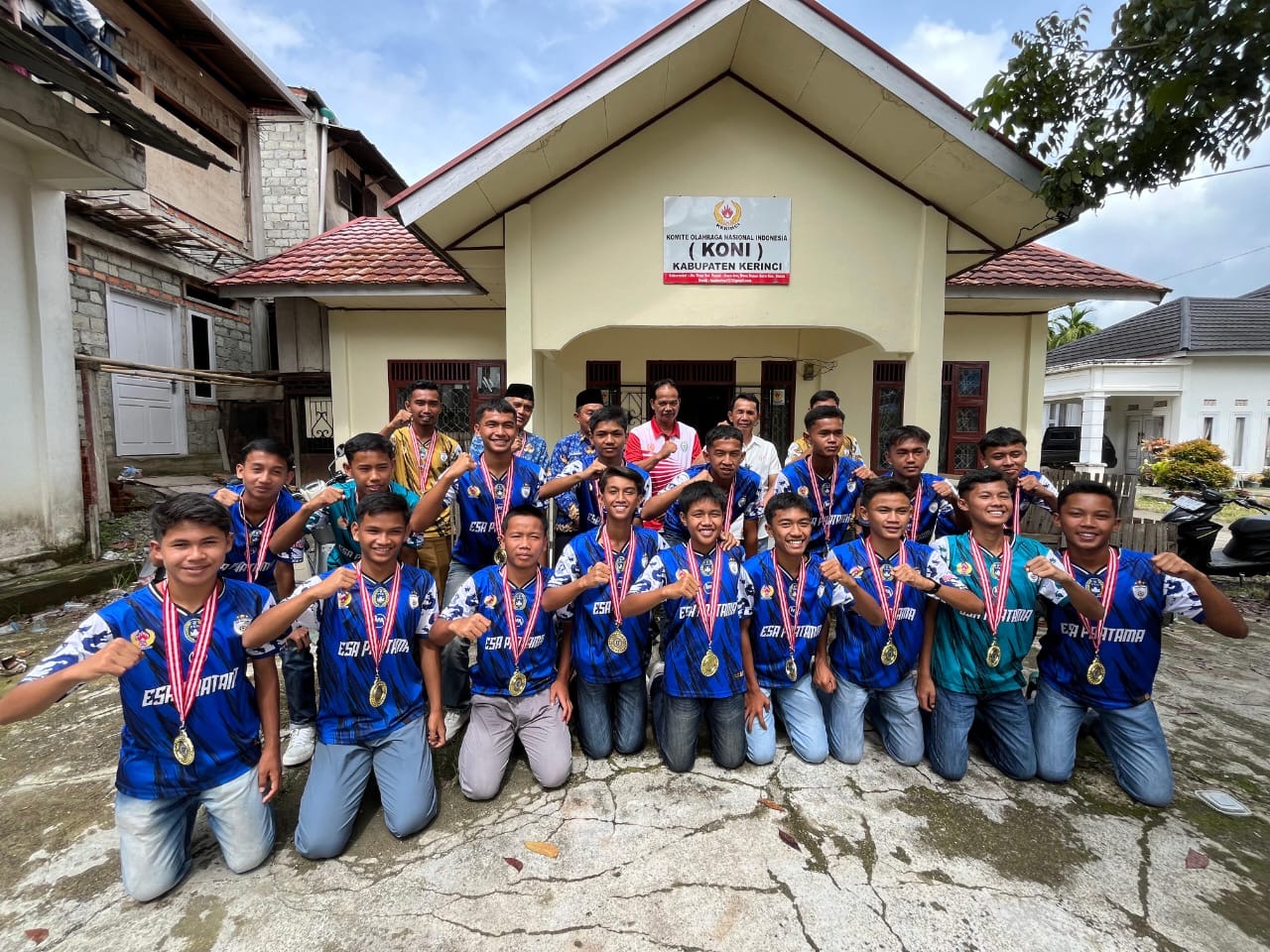 Pemain Soeratin U15 Kerinci Juara Piala Soeratin Jambi, Disambut Baik Pengurus KONI 